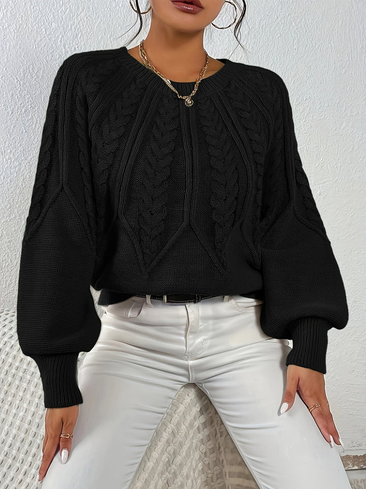 Angela | Relaxed Fit Cable Knit Jumper