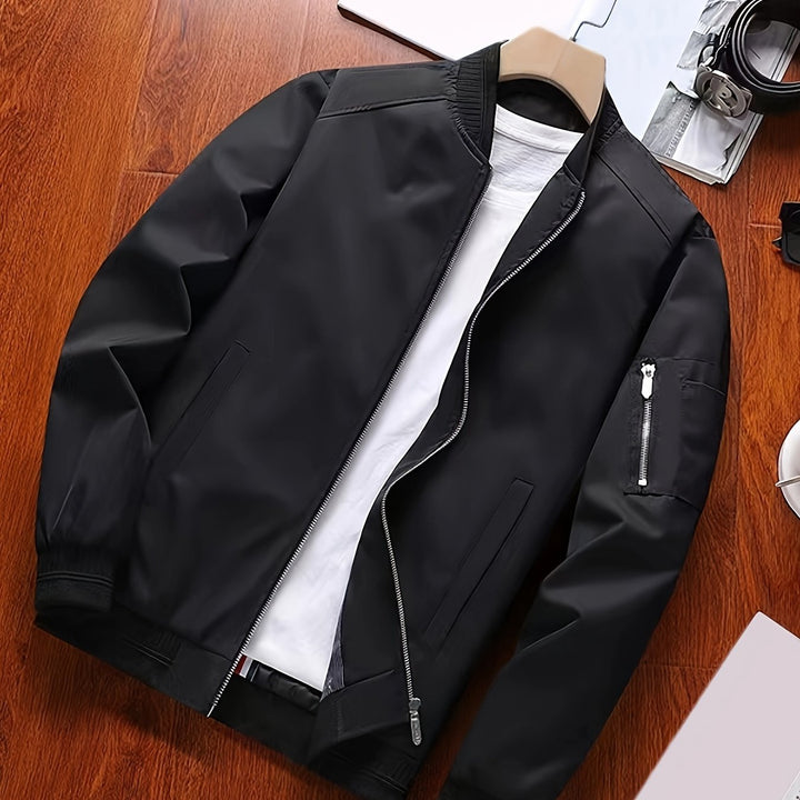 Callum | Lightweight Zip-Up Bomber Jacket