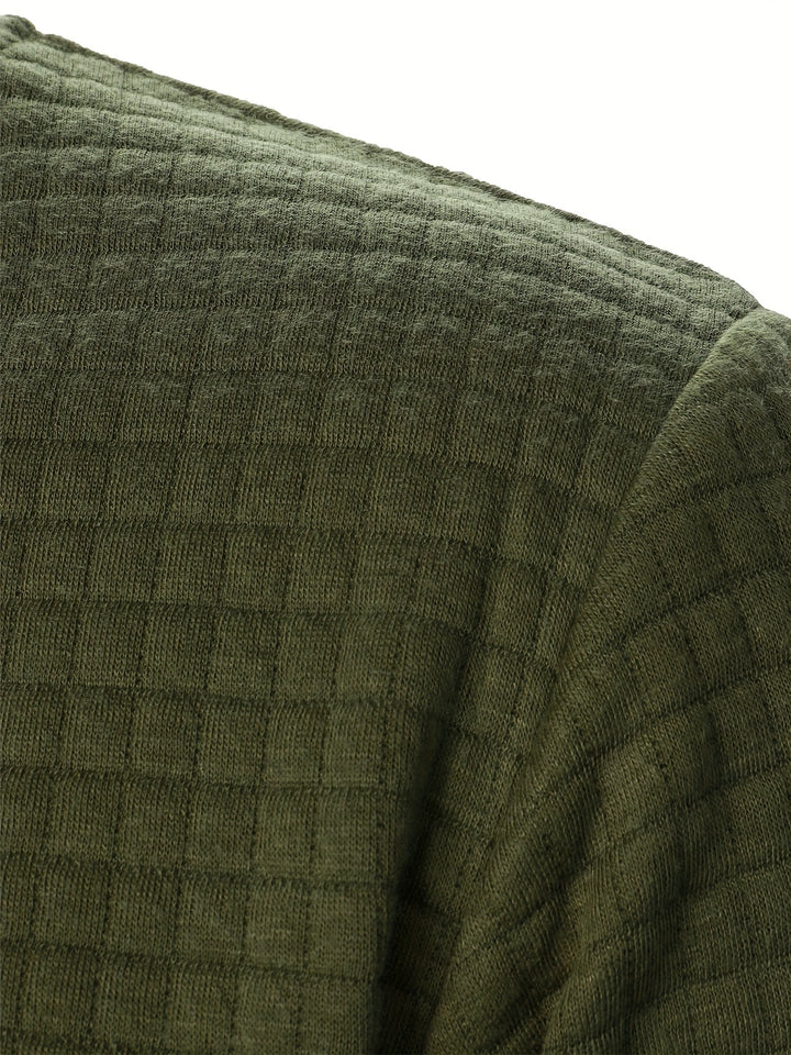 Sean | Textured Bomber Jacket with Ribbed Trim