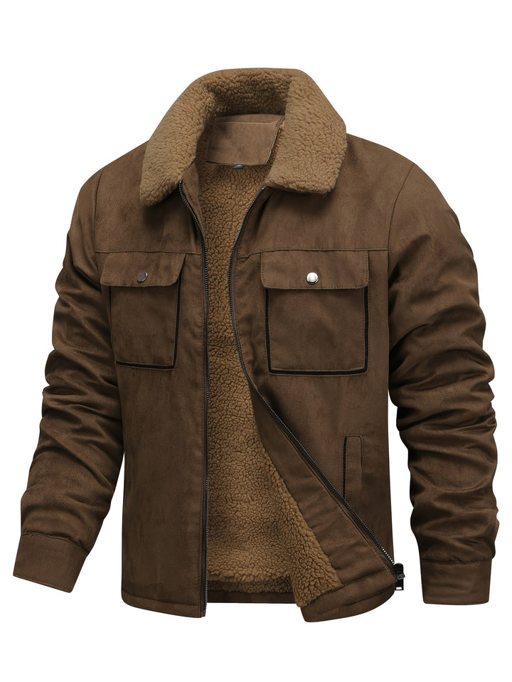 Lewis | Fleece-Lined Zip-Up Winter Jacket