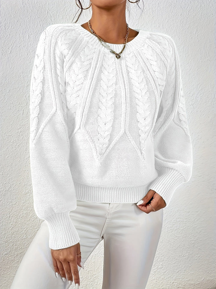 Angela | Relaxed Fit Cable Knit Jumper