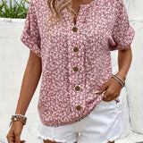 Women's Floral Print Blouse | Timeless Elegance & Versatile Style