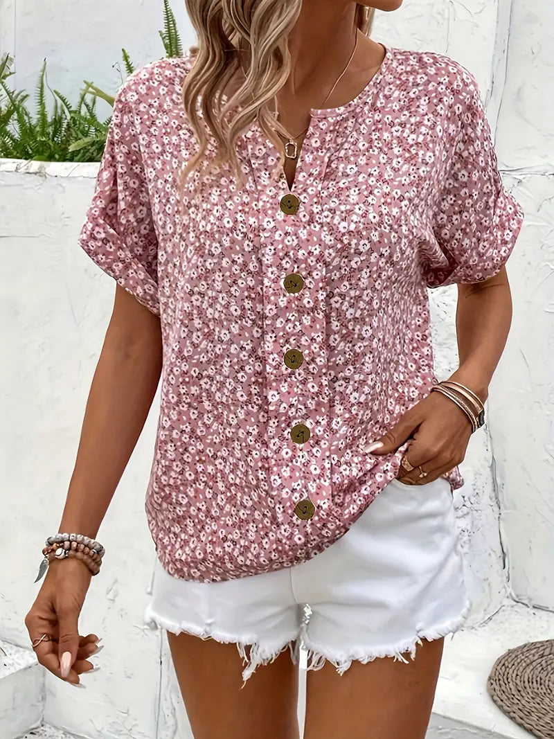 Elizabeth | Lightweight Floral Print Blouse