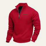 Men's Warm Stand Collar Half Zip Sweater | Cozy Comfort, Modern Style