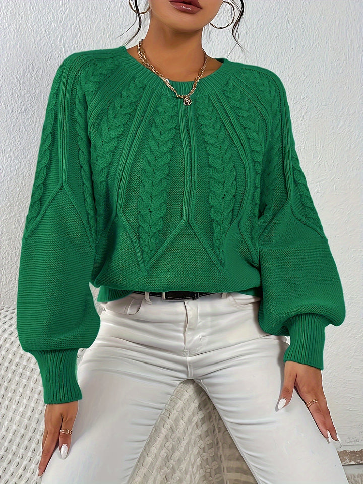 Angela | Relaxed Fit Cable Knit Jumper