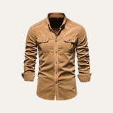 Men's Cotton Shirt | Elegant Long Sleeve Design