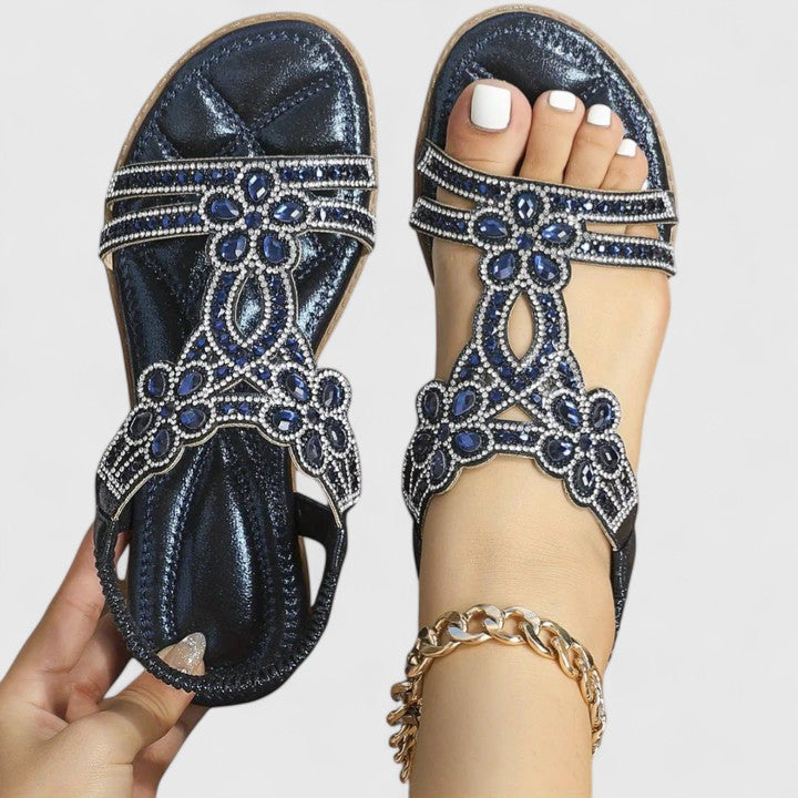Michelle | Women's Orthopaedic Sandals with Pearls