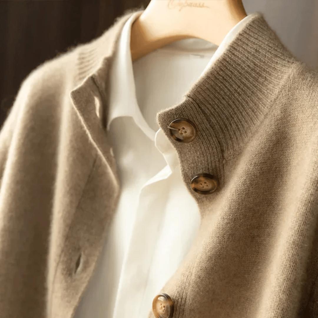 Abigail | Structured Button-Front Cardigan