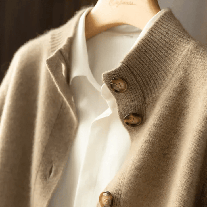 Abigail | Structured Button-Front Cardigan