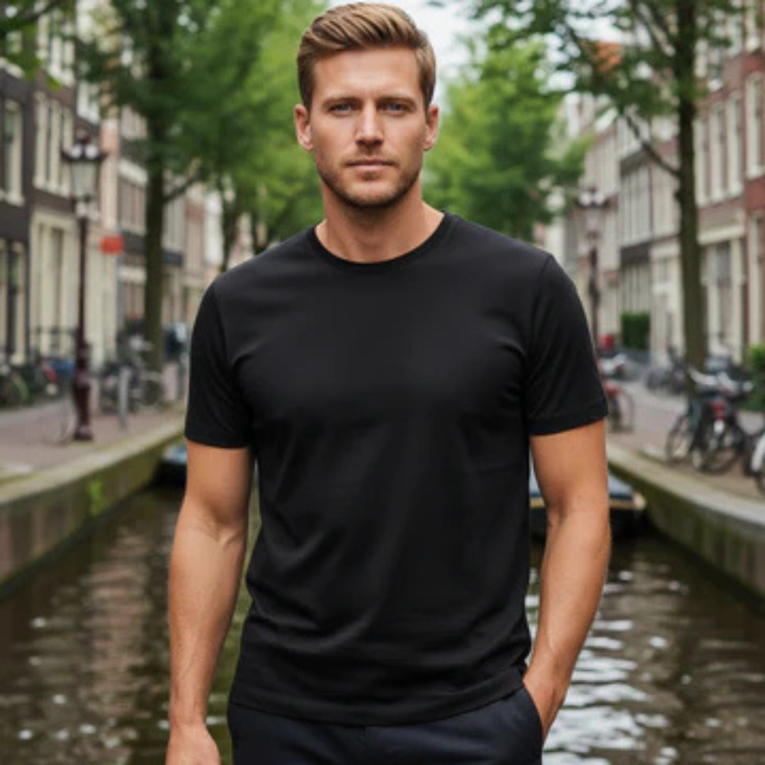 Dennis | Soft Cotton Crew Neck T-Shirt
