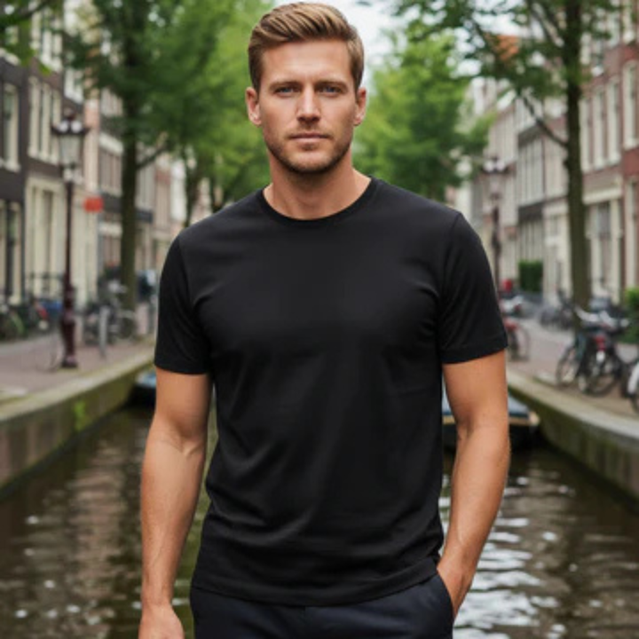 Dennis | Soft Cotton Crew Neck T-Shirt