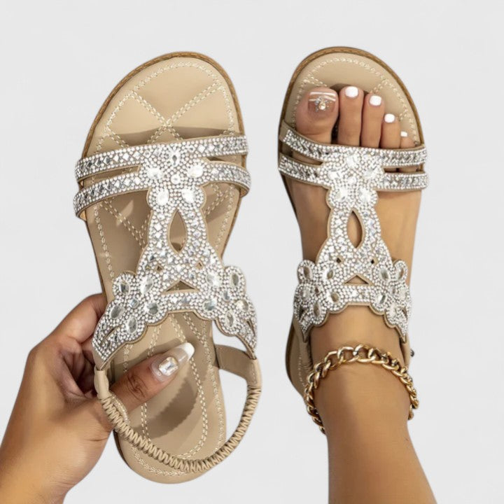 Michelle | Women's Orthopaedic Sandals with Pearls