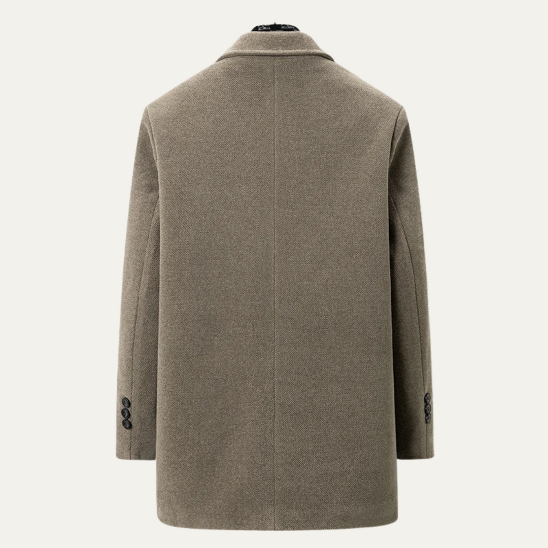 Kevin | Fur-Lined Winter Coat with Matching Scarf