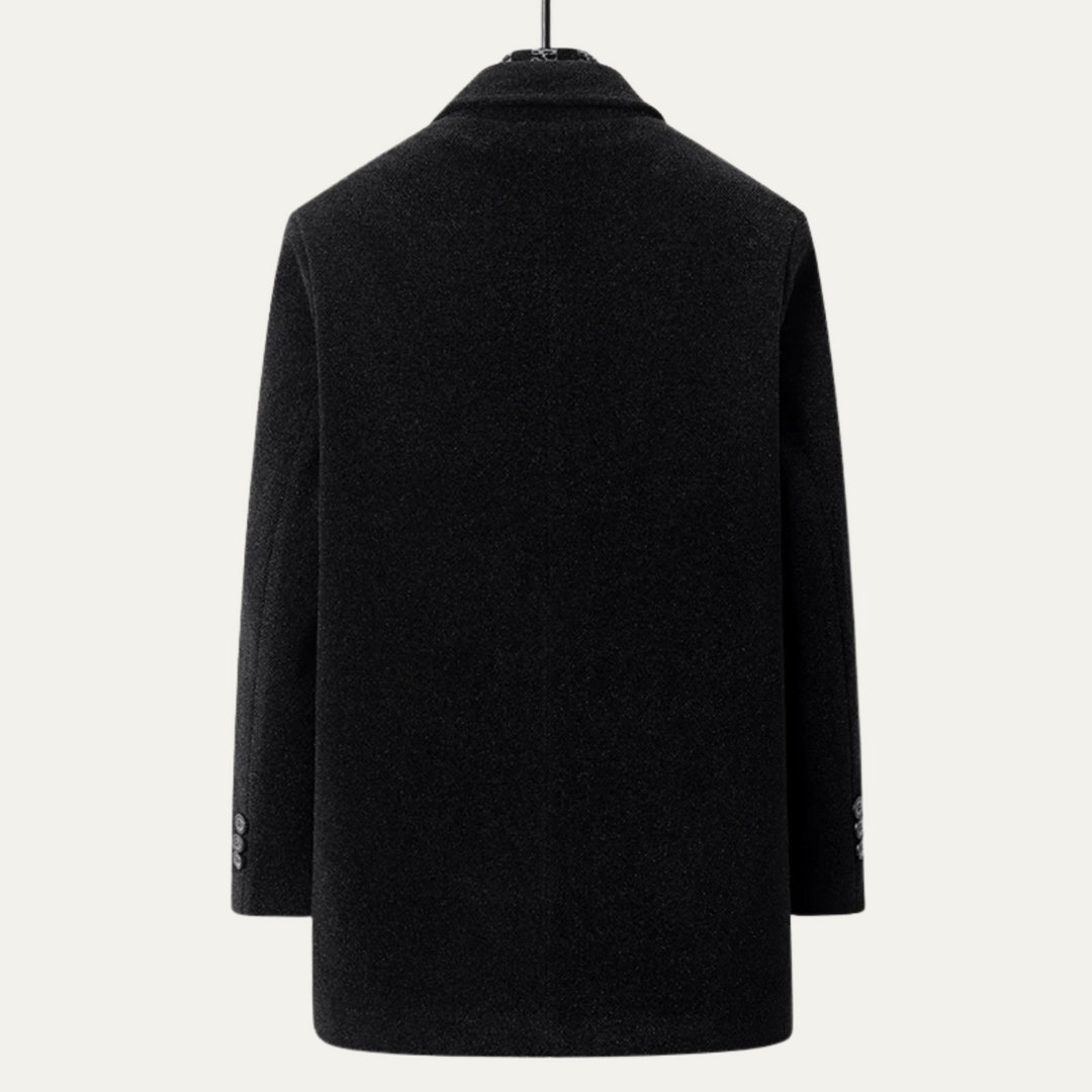 Kevin | Fur-Lined Winter Coat with Matching Scarf