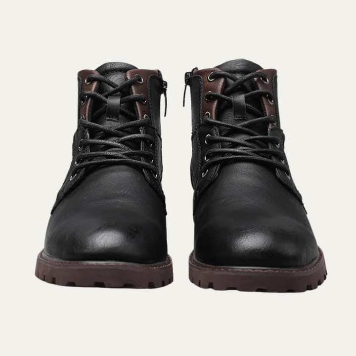 Oliver | Leather Lace-Up Combat Boots