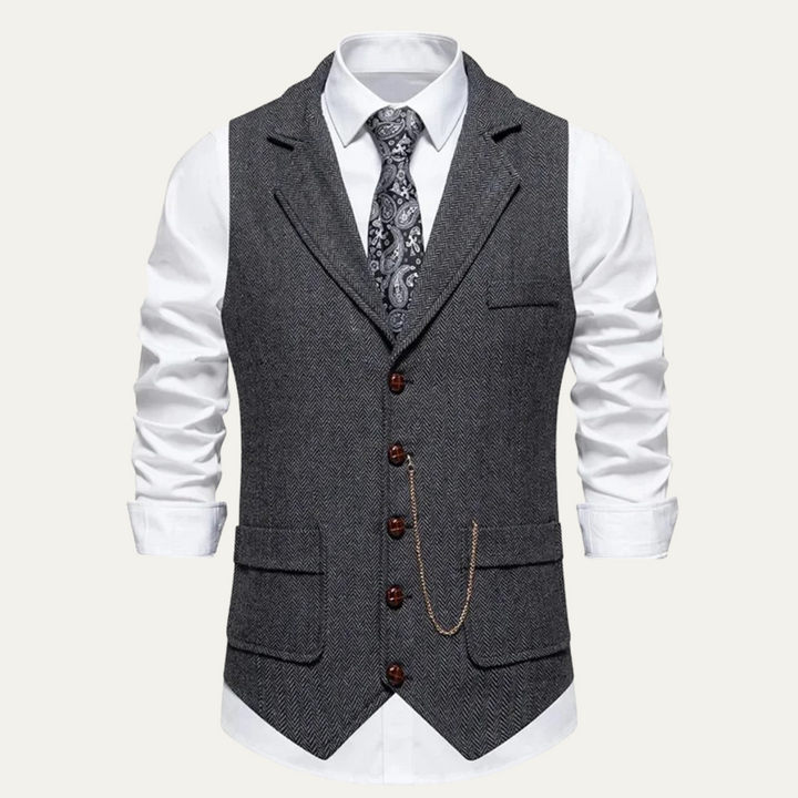 Jake | Tweed Waistcoat