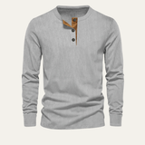 Men's Corduroy Henley Sweater | Ribbed Texture, Casual Comfort
