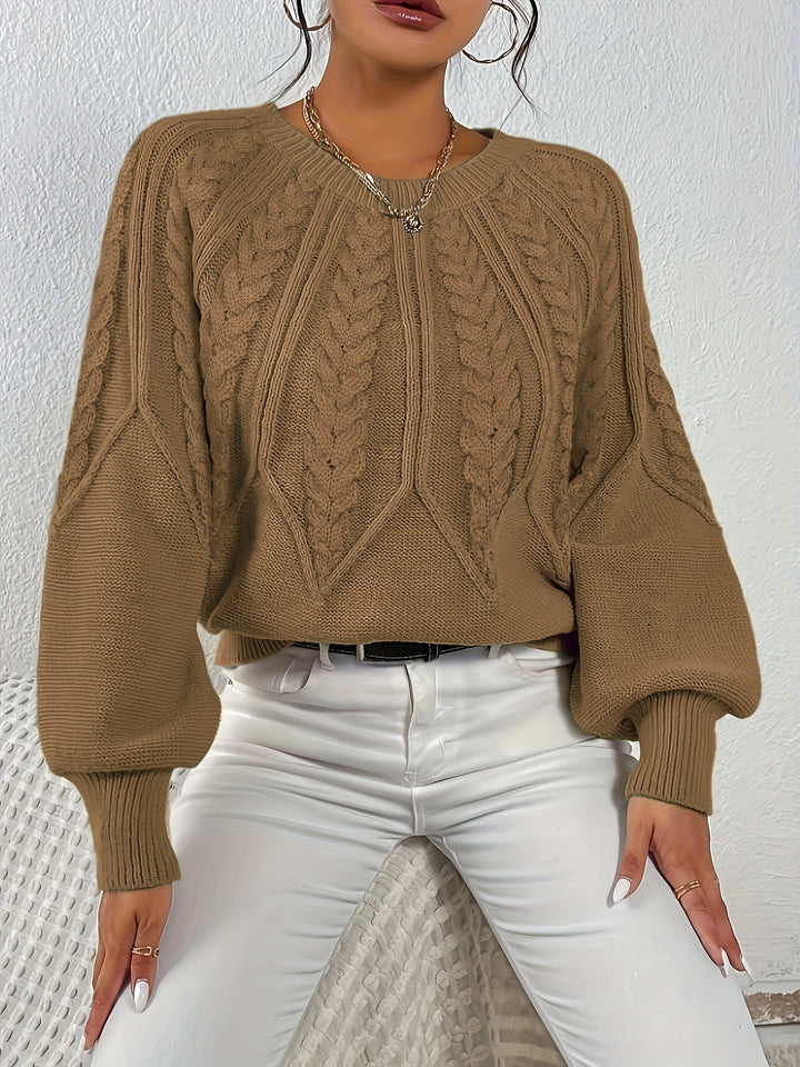 Angela | Relaxed Fit Cable Knit Jumper