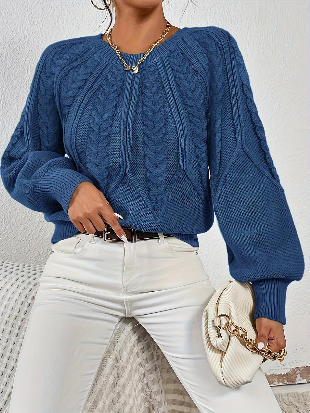 Angela | Relaxed Fit Cable Knit Jumper
