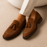 Men's Suede Tassel Loafers | Classic Elegance, All-Day Comfort