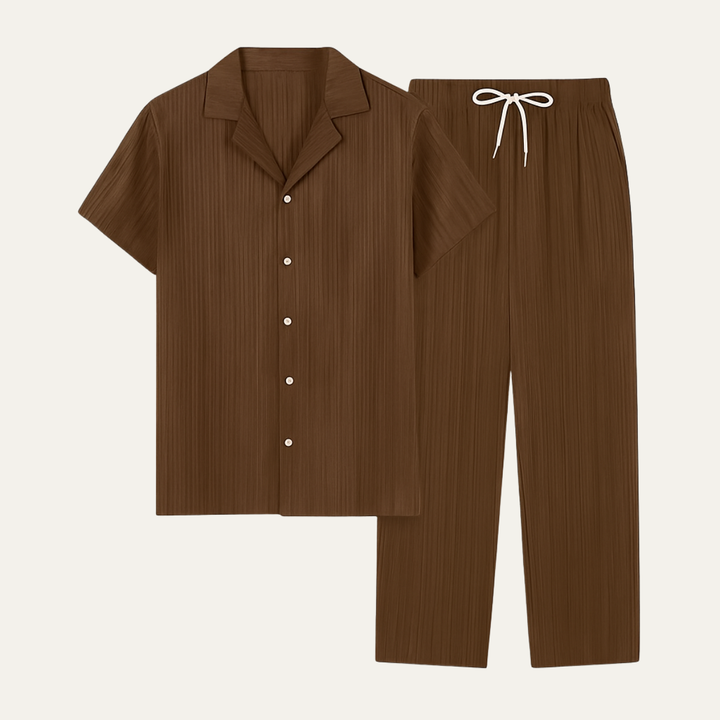 Harvey | Linen Shirt and Trousers Two-Piece Set