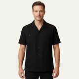 Cuban Collar Linen Shirt for Men | Lightweight, Vintage-Inspired Style