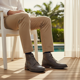 Men's Leather Ankle Boots | Durable Combat Style