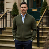 Men's Merino Wool Zip Up Cardigan | Premium Comfort, Timeless Elegance