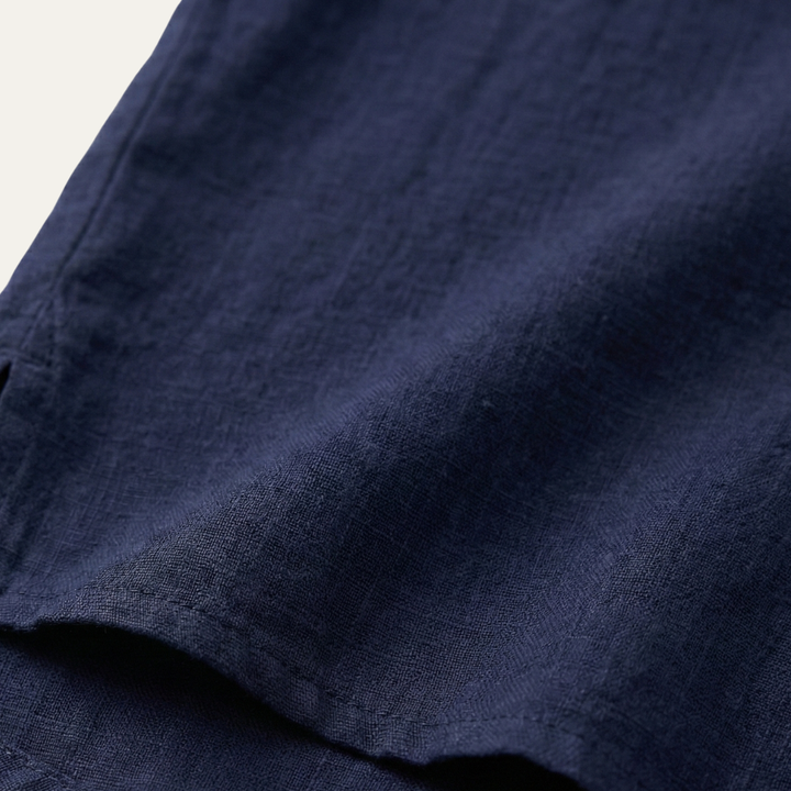 Leonard | Lightweight Cotton-Linen Henley