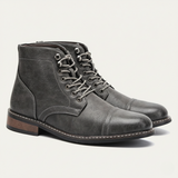 Men's Leather Ankle Boots | Durable Combat Style