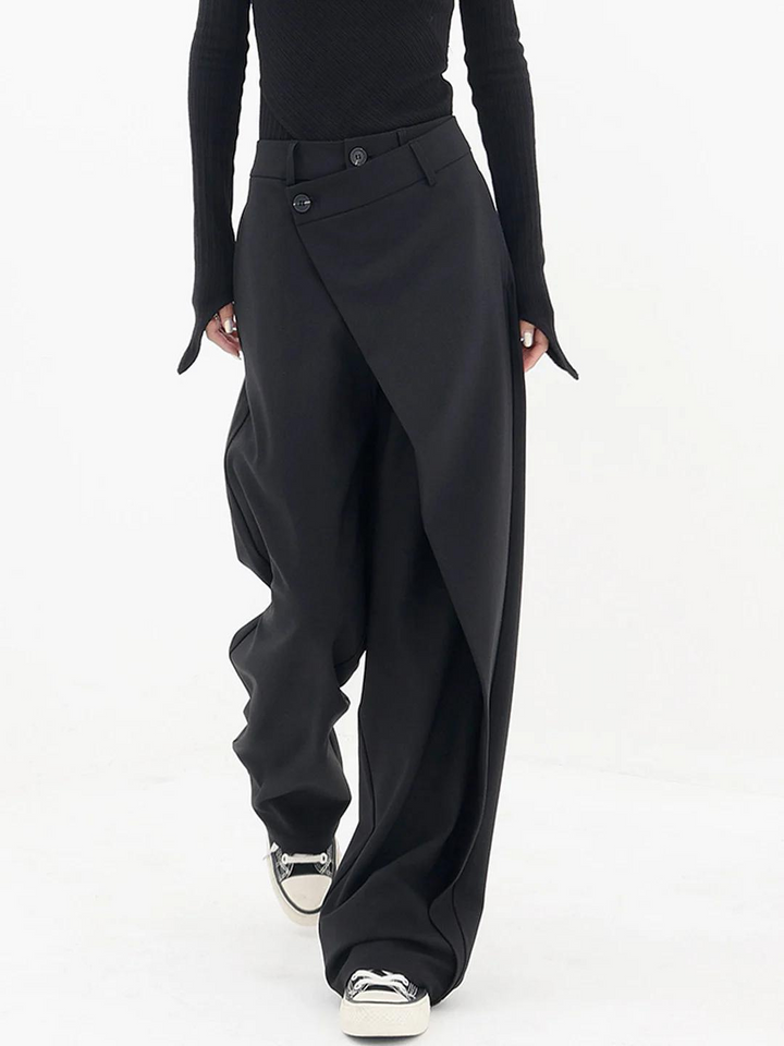Ada | Baggy Trousers with Asymmetric Waistband