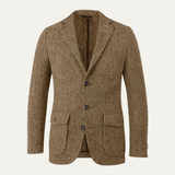 Men's Herringbone Tweed Blazer | Timeless Sophistication, All-Season Comfort