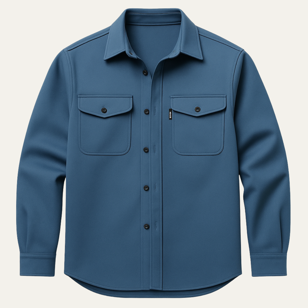 Evan | Cotton Blend Button-Up Shirt