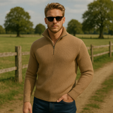 Men's Quarter Zip Sweater | Premium Merino Wool Comfort