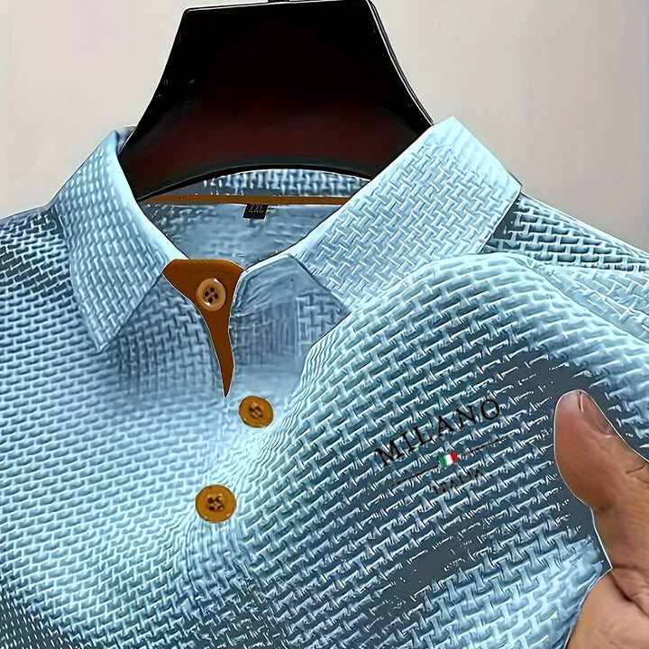Men's Textured Polo | Premium Structured Design