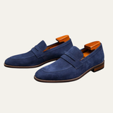 Men's Suede Penny Loafers | Classic Comfort & Timeless Style
