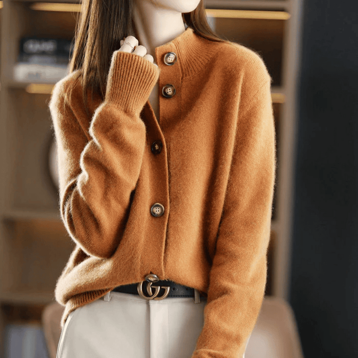 Abigail | Structured Button-Front Cardigan