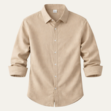 Men's Linen Cotton Button Down Shirt | Elegant Summer Style