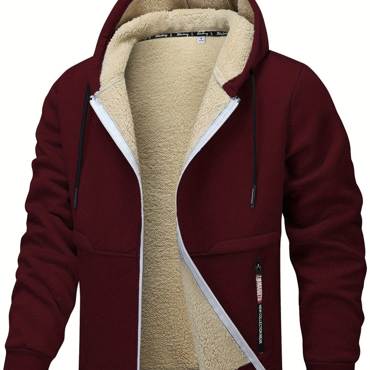 Ross | Hooded Fleece-Lined Zip-Up Jacket