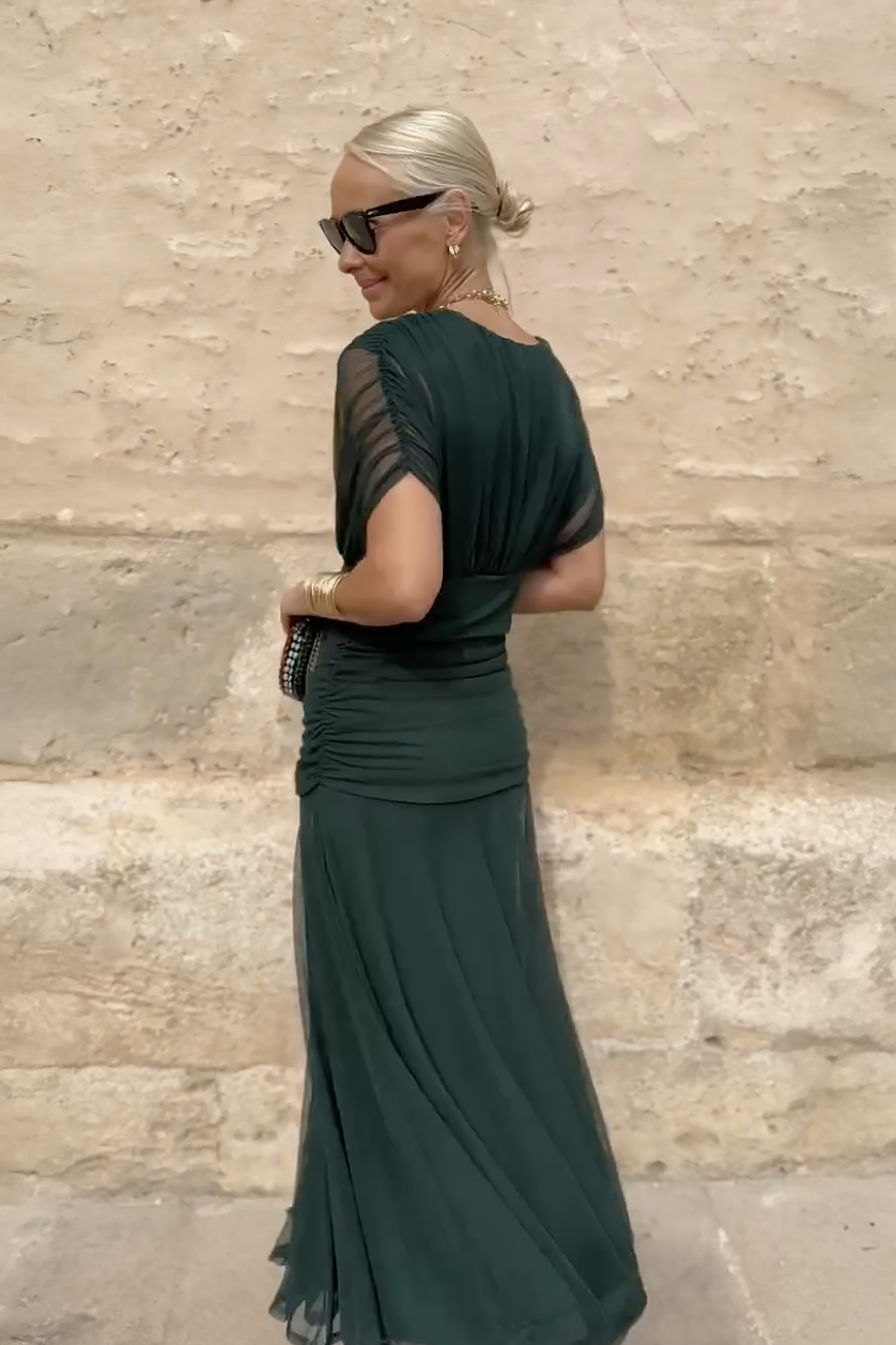 Philippa | Elegant Maxi Dress with V-Neck for Parties