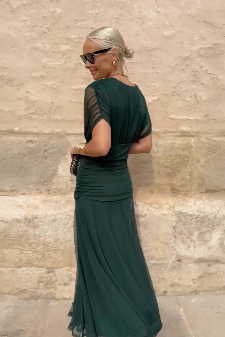 Philippa | Elegant Maxi Dress with V-Neck for Parties