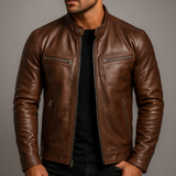 Men's Vintage Textured Jacket | Structured Slim Fit Style