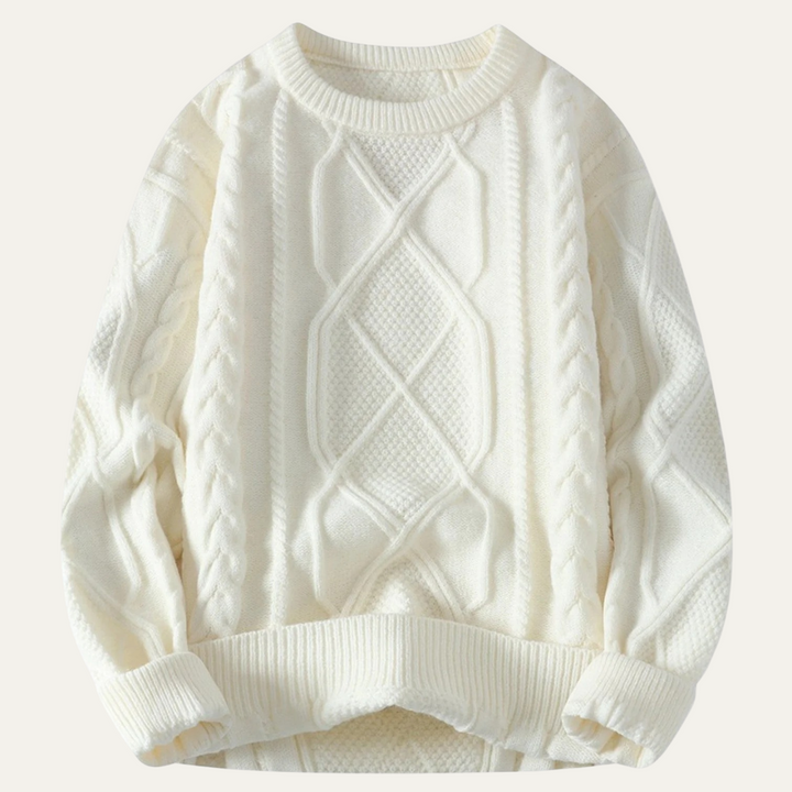 Jordan | Chunky Cable Knit Fisherman Jumper