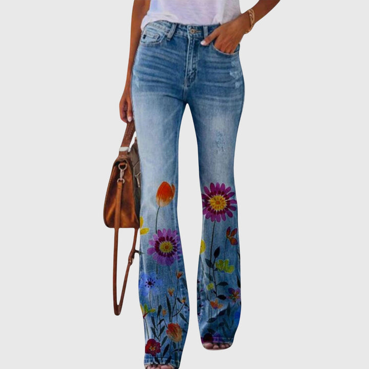 Women's Floral Trousers | Romantic Floral Print