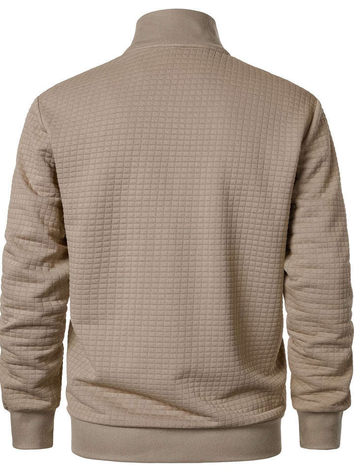 Charlie | Textured Stand-Collar Jacket