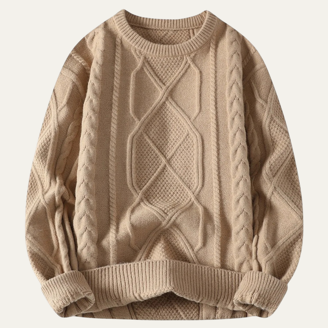 Jordan | Chunky Cable Knit Fisherman Jumper