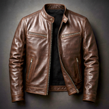 Men's Vintage Textured Jacket | Structured Slim Fit Style