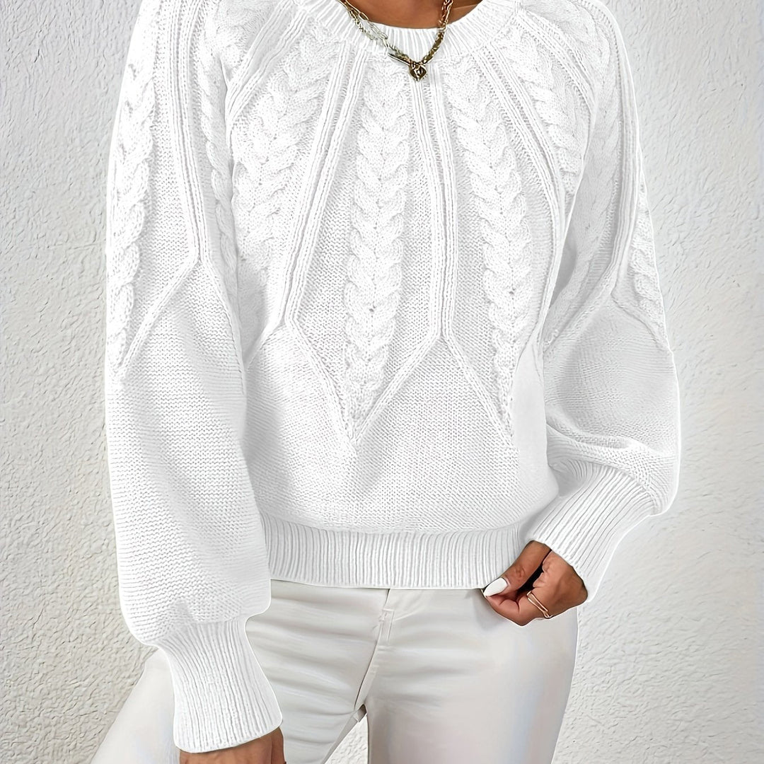 Angela | Relaxed Fit Cable Knit Jumper