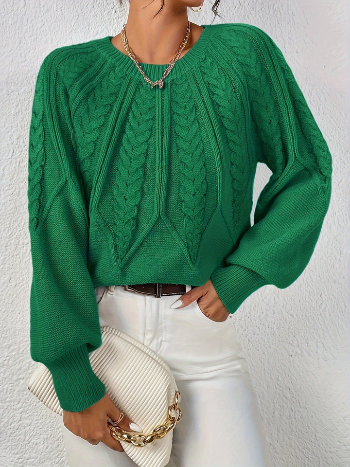 Angela | Relaxed Fit Cable Knit Jumper