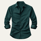 Men's Casual Button Down Shirt | Slim Fit Stretch Comfort